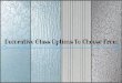 Decorative Glass Options To Choose From