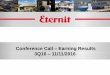 Conference call 3Q16