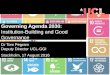 Governing Agenda 2030: Institution-Building and Good Governance