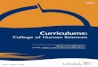 CURRICULUMS : COLLEGE OF HUMAN SCEINCES