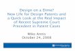 New Life for Design Patents and a Quick Look at the Real Impact of Recent Supreme Court Precedent in Patent Cases