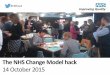 NHS Change Model hack day full report