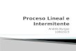 Proceso lineal e intermitente