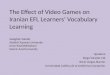 Effect of video games on Iranian EFL Learners