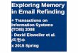 SNU UX Lab) Exploring Memory in Email Refinding