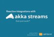 Reactive integrations with Akka Streams