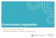 Concussion Legislation by Sara P.D. Chrisman