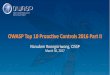 OWASP Top 10 Proactive Control 2016 (C5-C10)