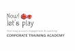 NLP corporate training academy Dec. 2015