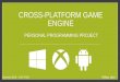 Cross Platform Game Engine - Project proposal