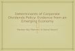 determinants of corporate dividend policy