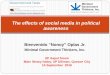 The effects of social media in political awareness