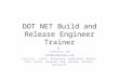 Dot net build and release engineer training course