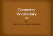 Math geometry vocabulary