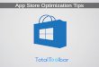 Windows App Store Optimization Tips