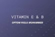 Vitamins e and b-