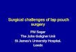 Surgical challenges of lap pouch surgery