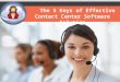 The 5 Keys of Effective Contact Center Software Solution