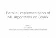 Implementation of linear regression and logistic regression on Spark