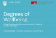 Degrees of Well-being: Designing Learning Environments and Engaging Faculty Members