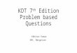 Pharmacology KDT problem based questions