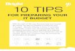 10 Tips For Preparing Your IT Budget Infographic