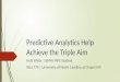 Predictive Analytics Help Achieve the Triple Aim