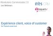 Expérience client, voice of customer : de l'humain avant tout !