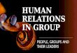 Human relations in group