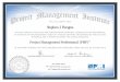Project Management Professional(PMP) Certificate