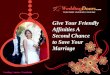 Give your friendly affinities a second chance to save your marriage