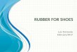 Rubber for shoes