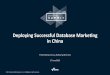 Deploying Successful Database Marketing in China