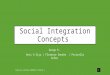 Social integration concepts