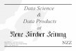 Data Science & Data Products at Neue Zürcher Zeitung