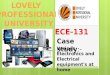 basic electrical and elctronics devices or equipments used at home