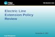 Electric Line Extension Policy Review