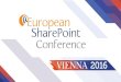 European SharePoint Conference - TH3