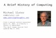 Brief history of computing