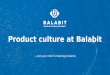 Product culture at Balabit