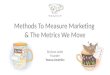 Methods to Measure Marketing & The Metrics We Move