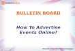 How To Advertise Events Online