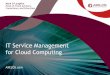 IT Service Management and Cloud Computing - AXELOS Webinar