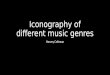 Iconography of different music genres
