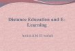 Distance Education and E- Learning (MOOCS)