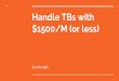 Handle TBs with $1500 per month