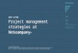 Project management strategies at Netcompany - Guest lecture (May 13 2016)