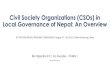 Civil Society Organizations in the Local Governance of Nepal