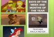 Apresentação sobre a origem dos  "Months of the Year and Days of the Week"