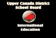 Study Upper Canada International Education at a Glance